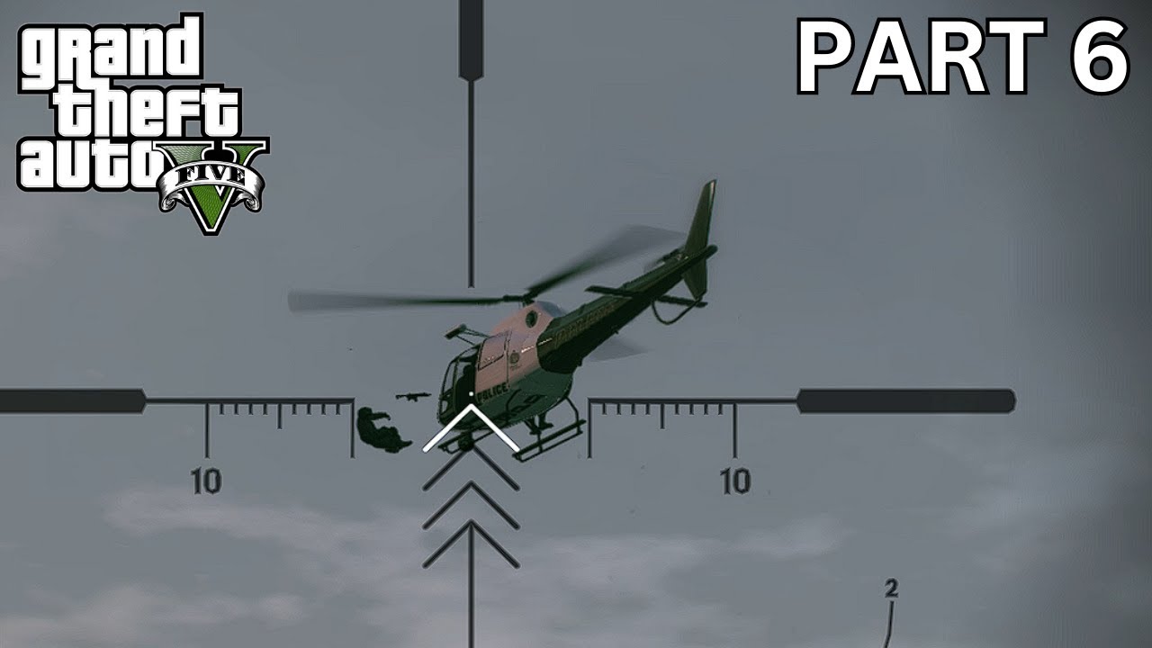 GTA 5 Shooting Sniper Police Helicopter | Gameplay 2023 Pt 6