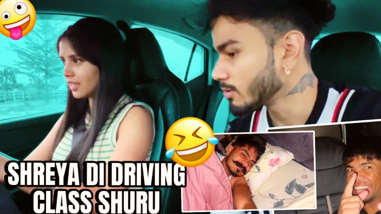 Shreya Nu Sikhai Ajj  Gaddi❤️ 🚗💀 kina Boldi A kudi😩