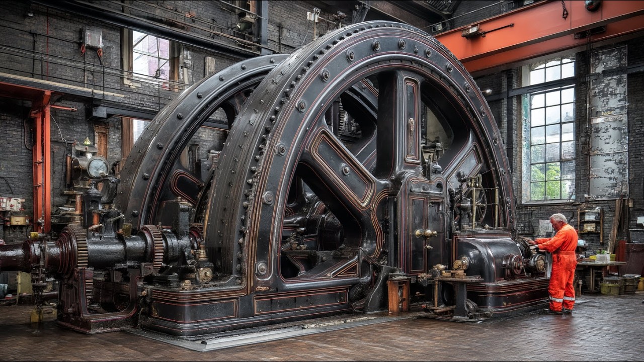 Watch Antique Marine Engines Run After a Century. Vintage Engines and Classic Industrial Machines