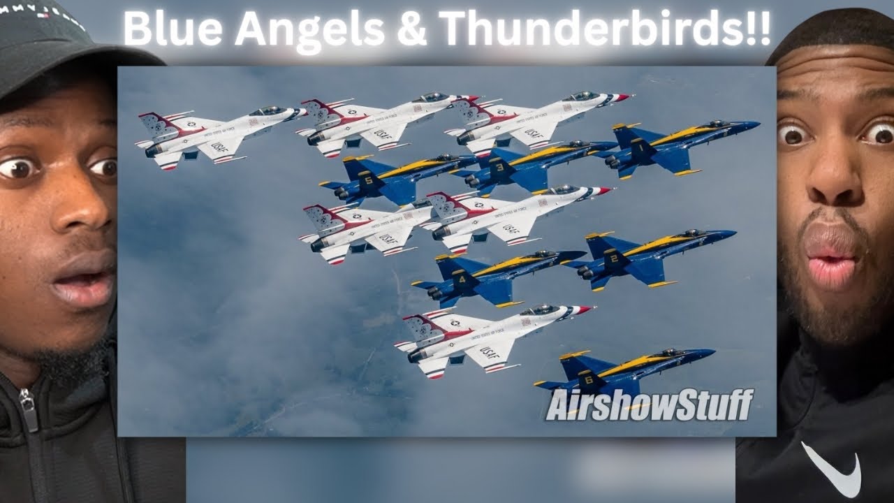 🇬🇧BRITS REACTS TO - Blue Angels and Thunderbirds Fly Together Over New York City!!