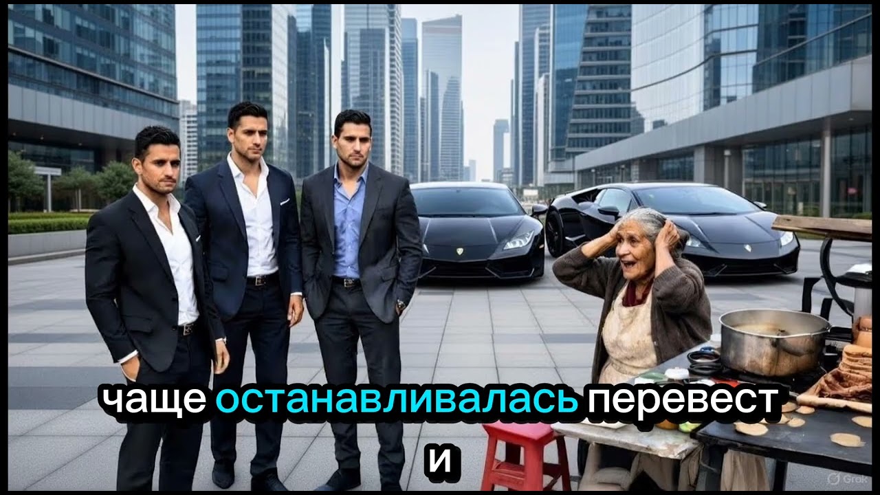 Бедная старушка КОРМИЛА бездомных тройняшек — СПУСТЯ ГОДЫ у её лавки ОСТАНОВИЛИСЬ 3 LAMBORGHINI…