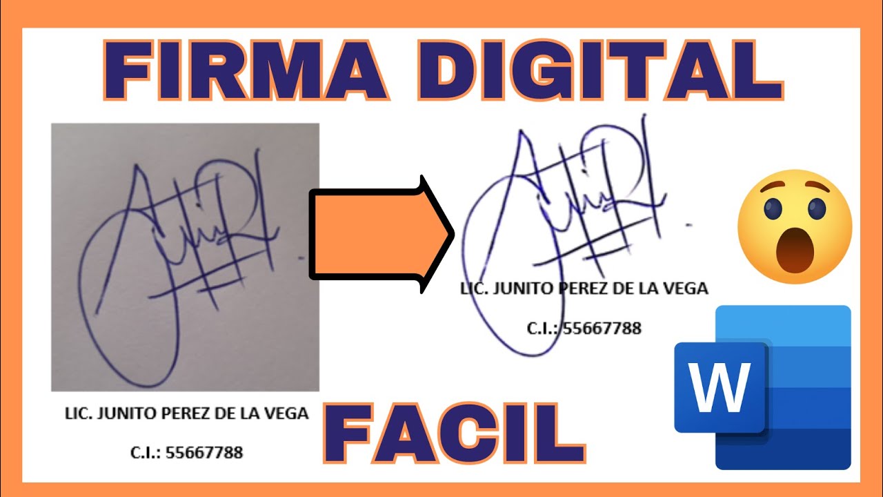 COMO HACER UNA FIRMA DIGITAL EN WORD | FIRMA DIGITAL 2025 | APRENDE A CREAR TU FIRMA DIGITAL FACIL