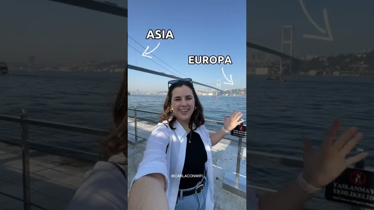 Estambul est&aacute; dividida entre 2 continentes (Asia y Europa) 🤯#turquia #estambul  #shorts