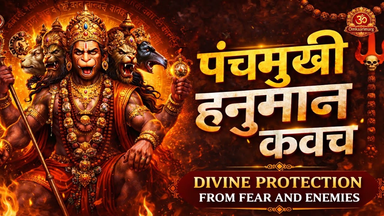 Panchmukhi Hanuman Kavach 📿 | पंचमुखी हनुमान कवच | Divine Protection from Fear and Enemies