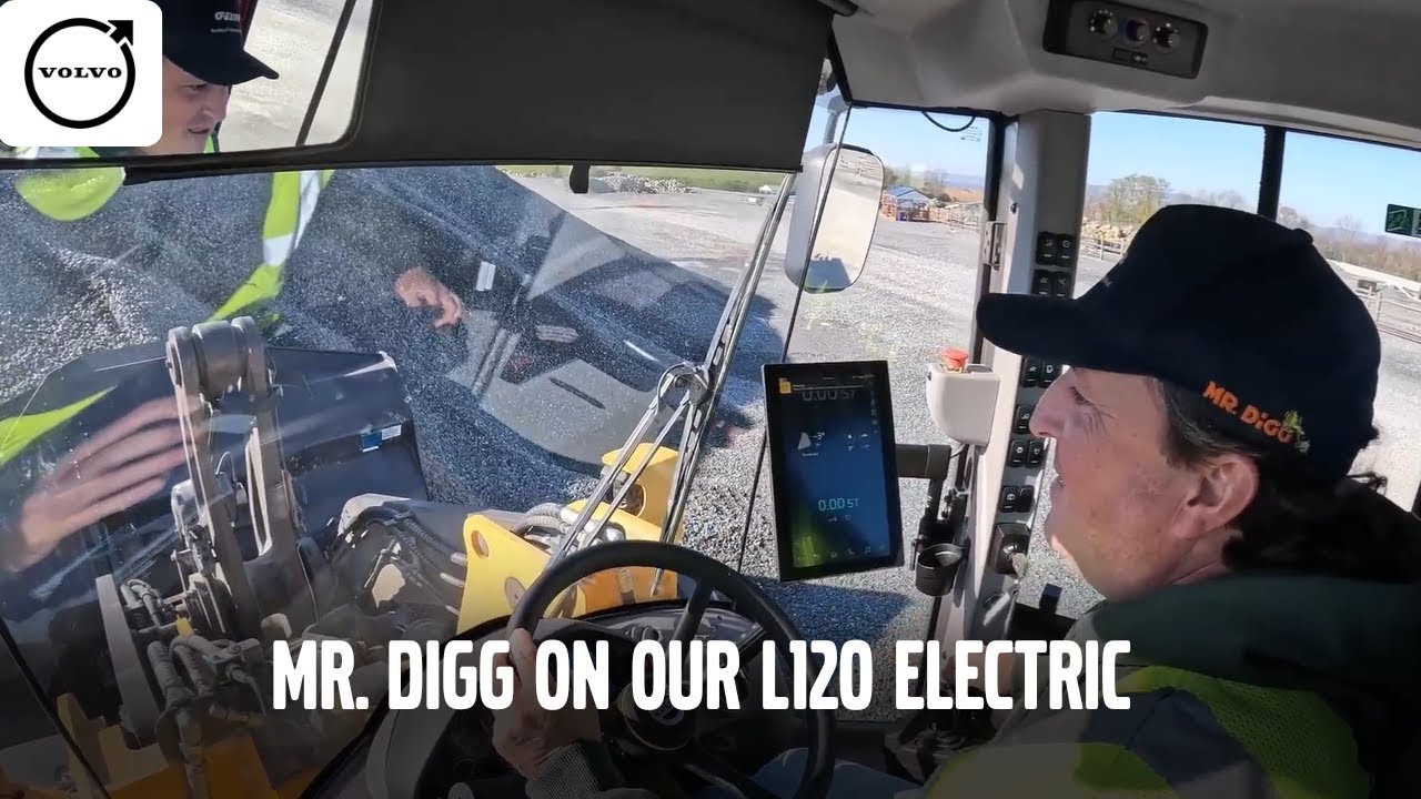 Volvo L120 Electric Wheel Loader Walkaround with Mr. DiGG