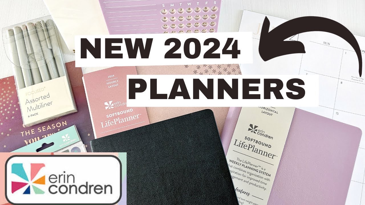 ERIN CONDREN 2024 SOFTBOUND LIFEPLANNERS | ERIN CONDREN FOCUS PLANNER AND  ACCESSORIES