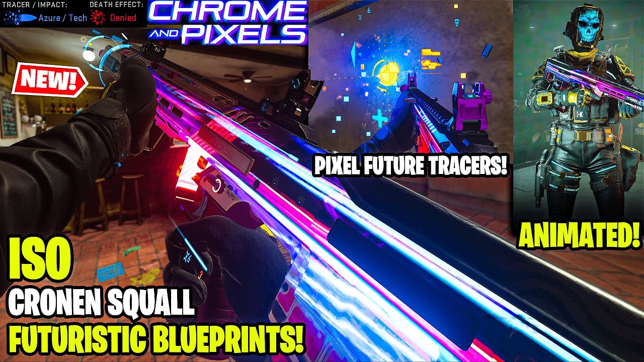 NEW Tracer Pack CHROME and PIXELS BUNDLE w DENIED EFFECT on MW2 WARZONE DMZ! (Under Pressure ISO 45)