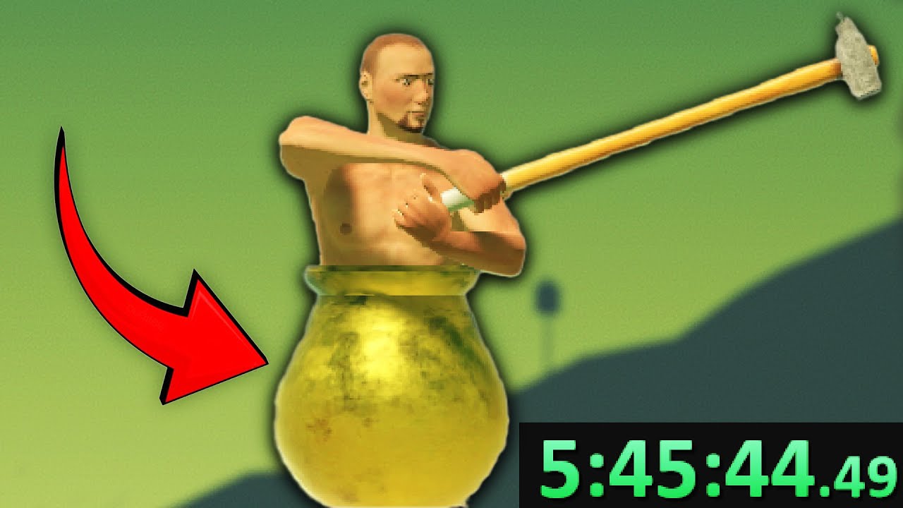 I Tried Speedrunning Getting The Golden Pot in Getting Over It