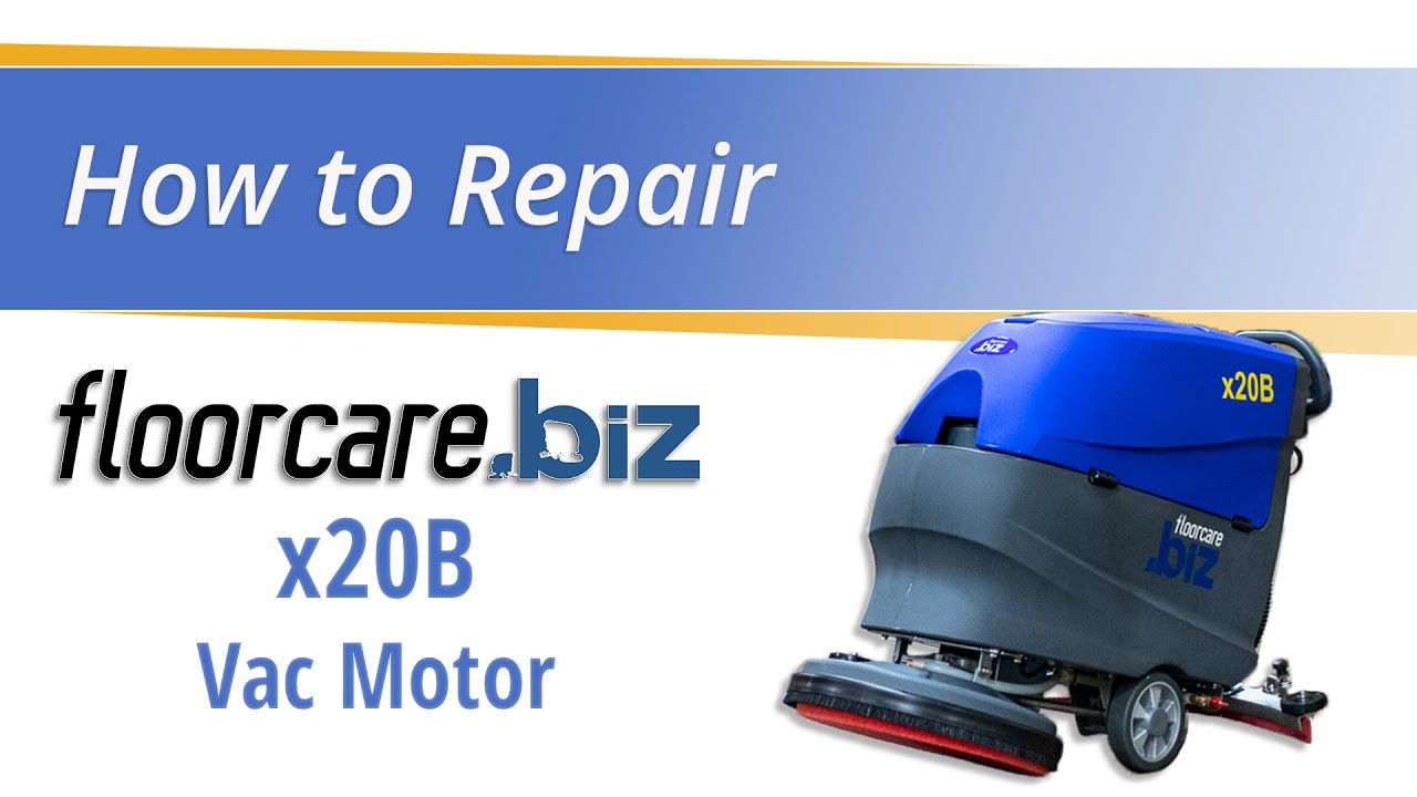 DIY Guide: Replacing the Vacuum Motor on a floorcare.biz x20B Auto Scrubber