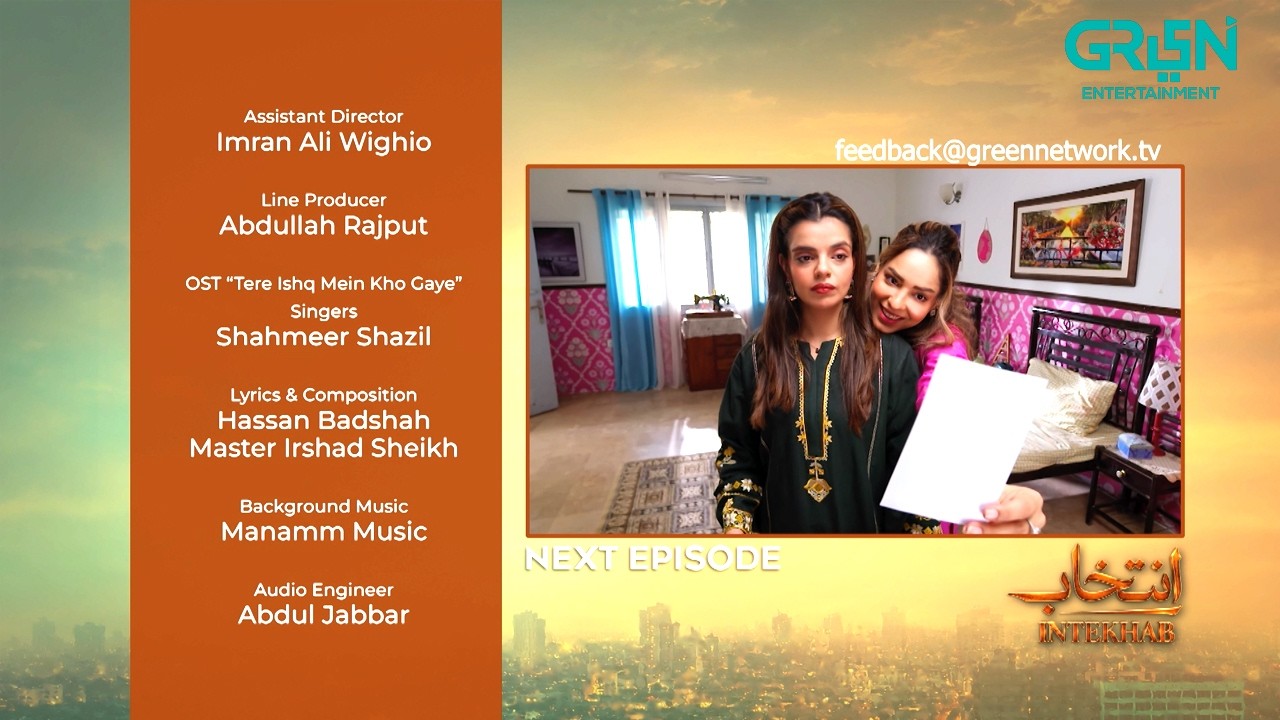 Intekhab Episode 05 Teaser | 15th June 2026 | Sukaina Khan - Fahad Sheikh | Green TV Entertainment