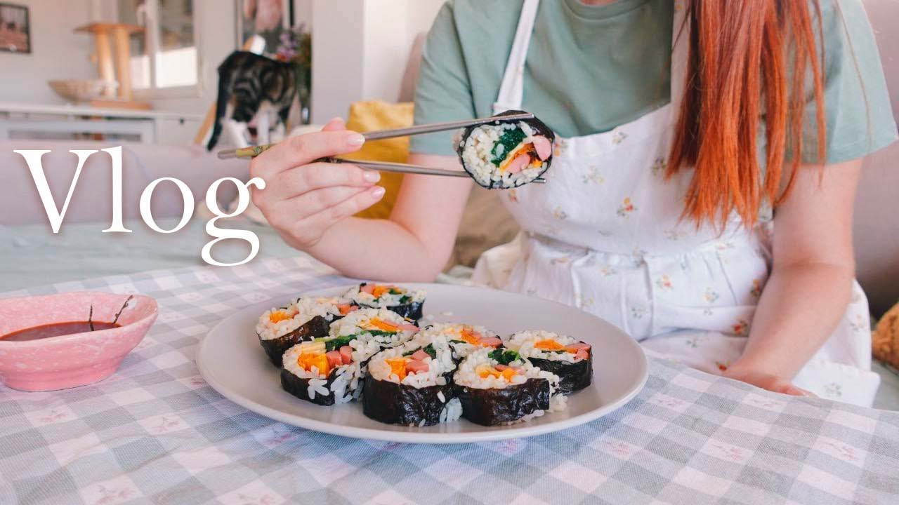 Vlog #2 🥕 Kimbap y Tortitas de Verduras 🥬