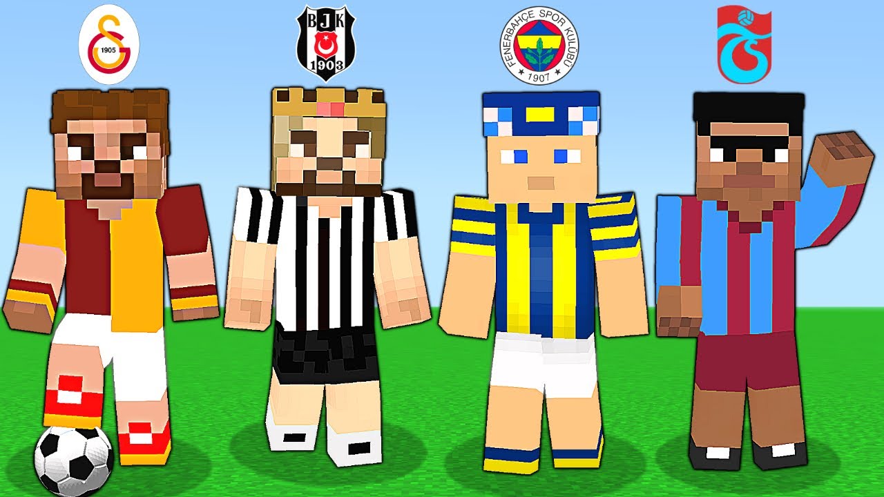 MİNECRAFT FUTBOLCU AİLELER YARIŞIYOR! ⚽😱 - Minecraft Parodileri