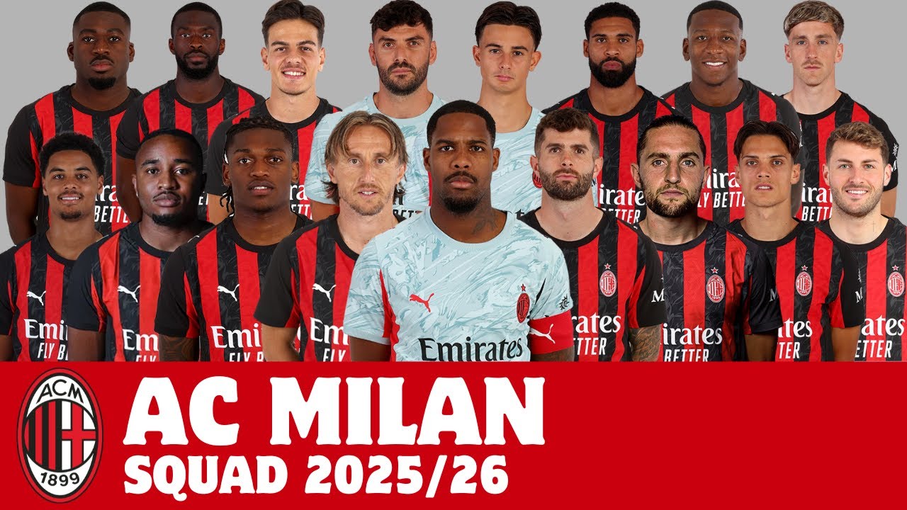 AC Milan Squad For Season 2025/26 | AC Milan | FootWorld