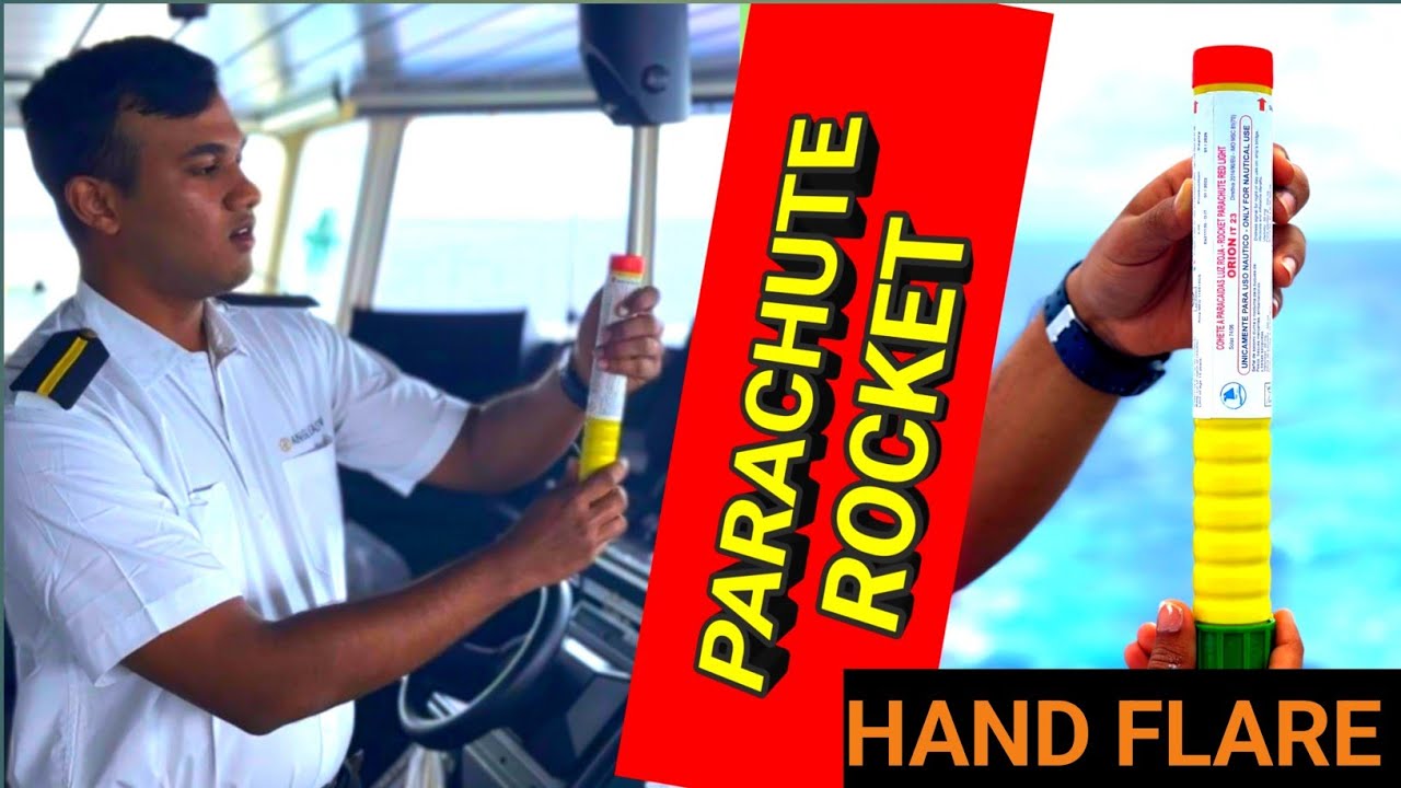 Spectacular Pyrotechnics at Sea - Rocket Parachutes Demonstration