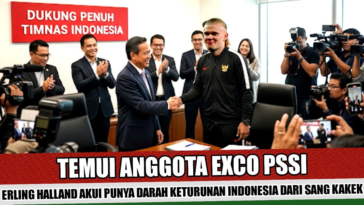 BUAT PENGAKUAN JUJUR~ERLING HALLAND UNGKAP PUNYA DARAH KETURUNAN INDONESIA KEPADA ANGGOTA EXCO PSSI