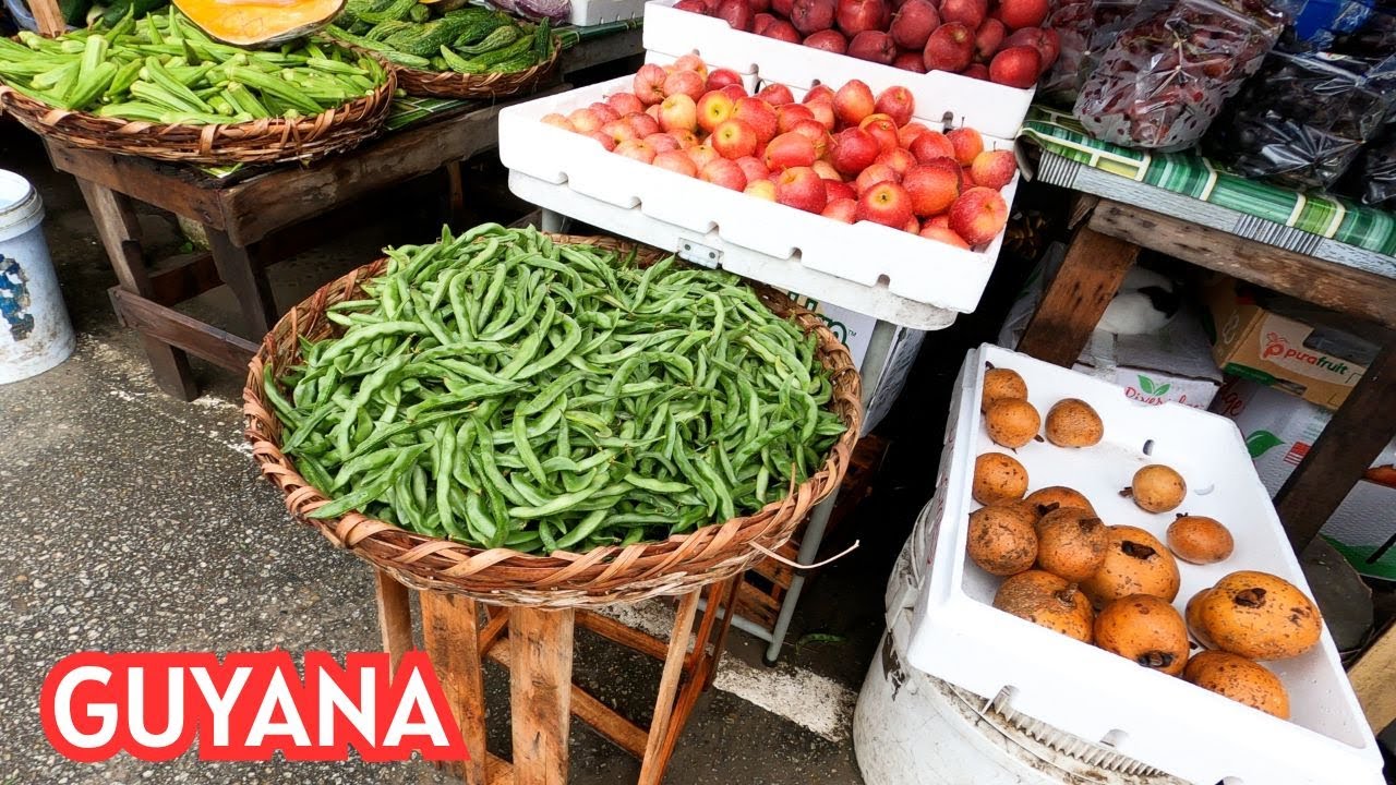 SHOPPING AT VREED-EN-HOOP MARKET IN GUYANA