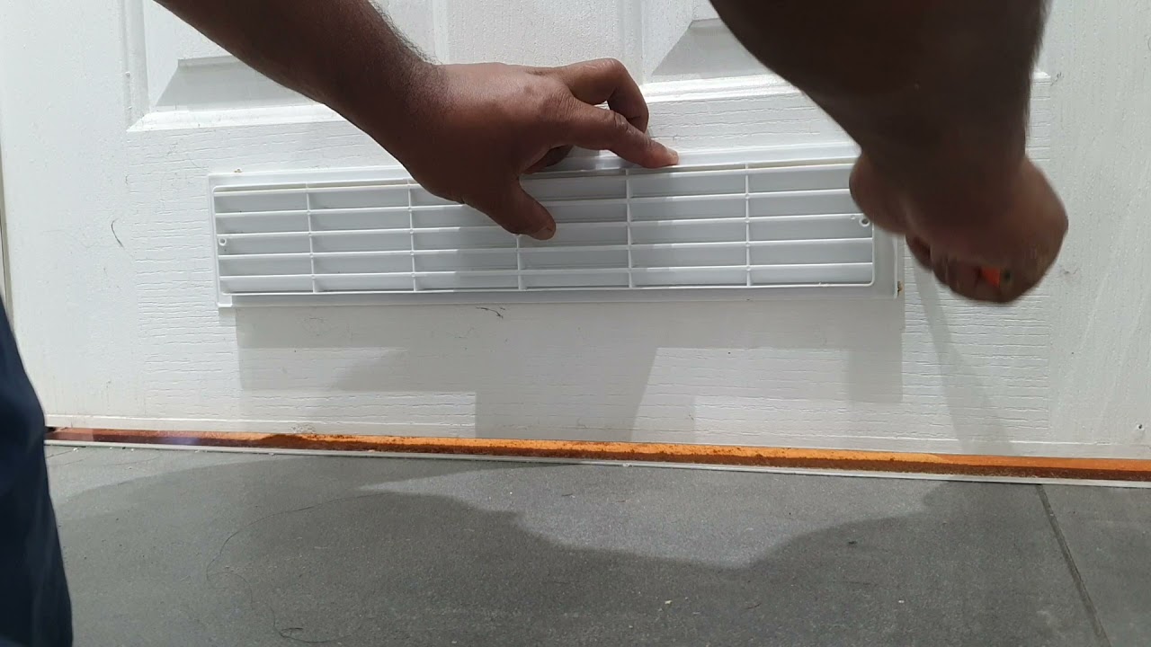 Installing a Vent in a Hollow Door