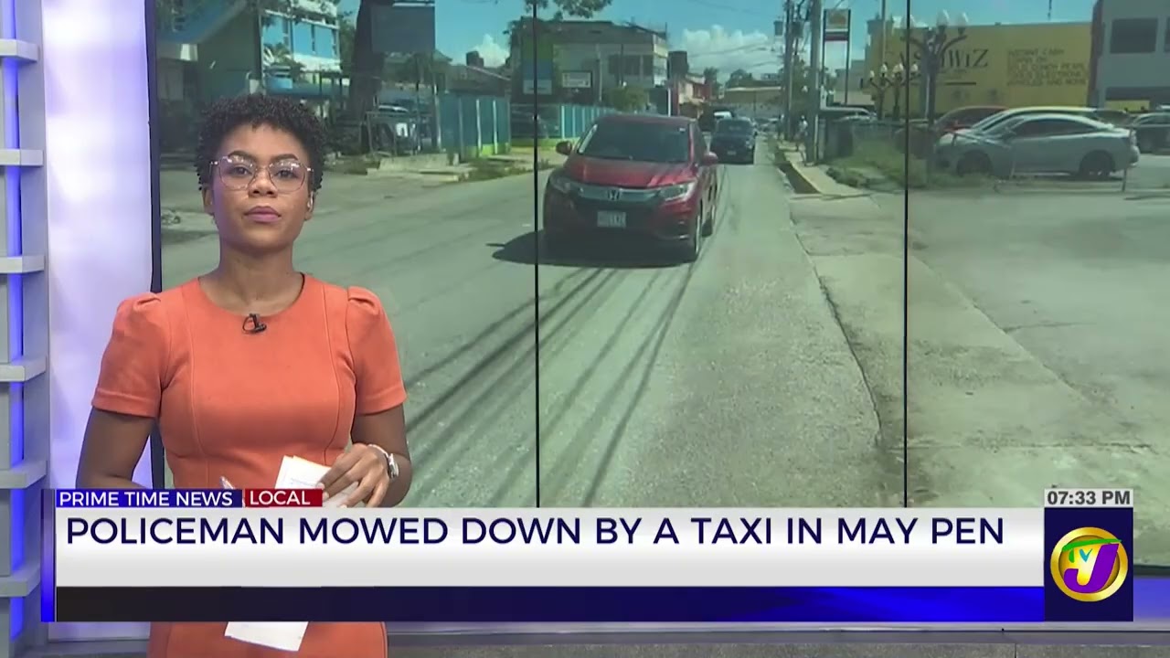 Policeman Mowed Down By A Taxi In May Pen | TVJ News