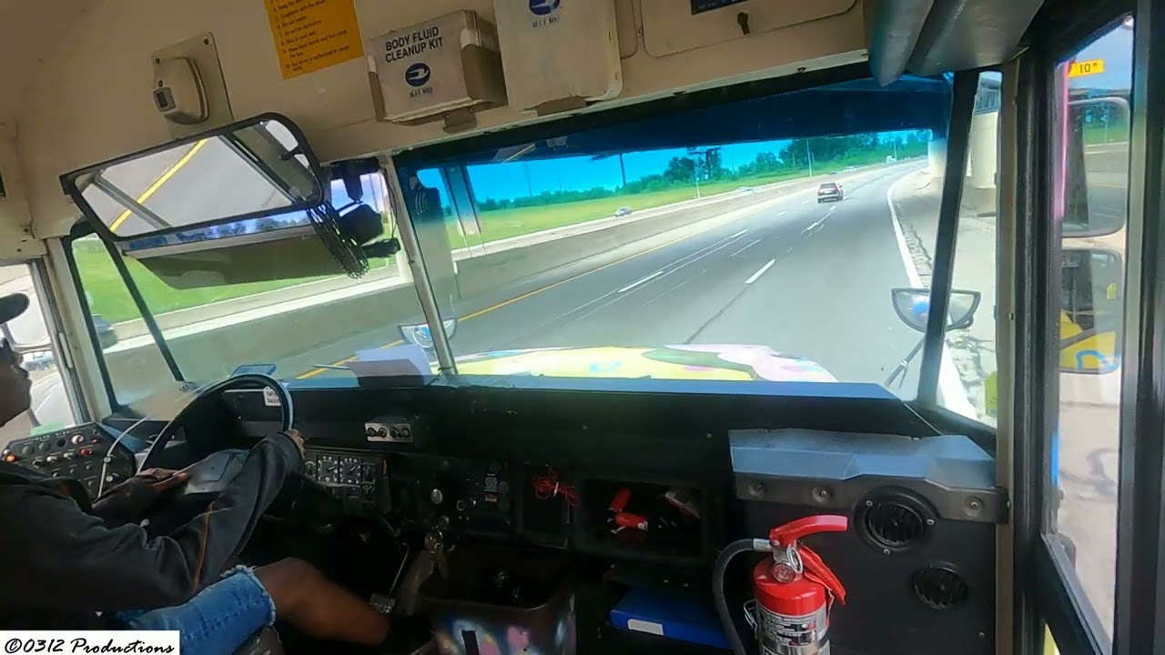 A Summer Interstate Drive in A 1998 BlueBird International 3800 W/ T444E