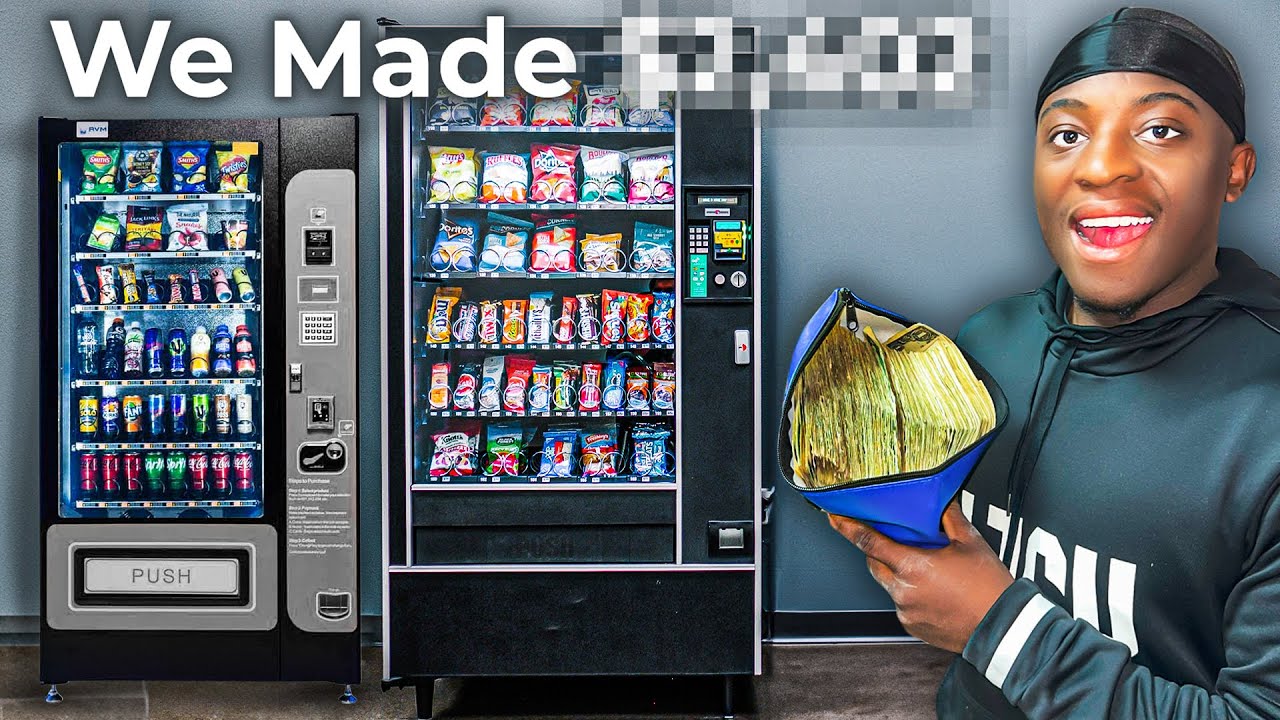 This is How Much 5 Vending Machines Made in 1 Month