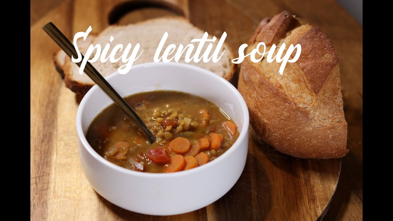 How to make spicy lentil soup VEGAN