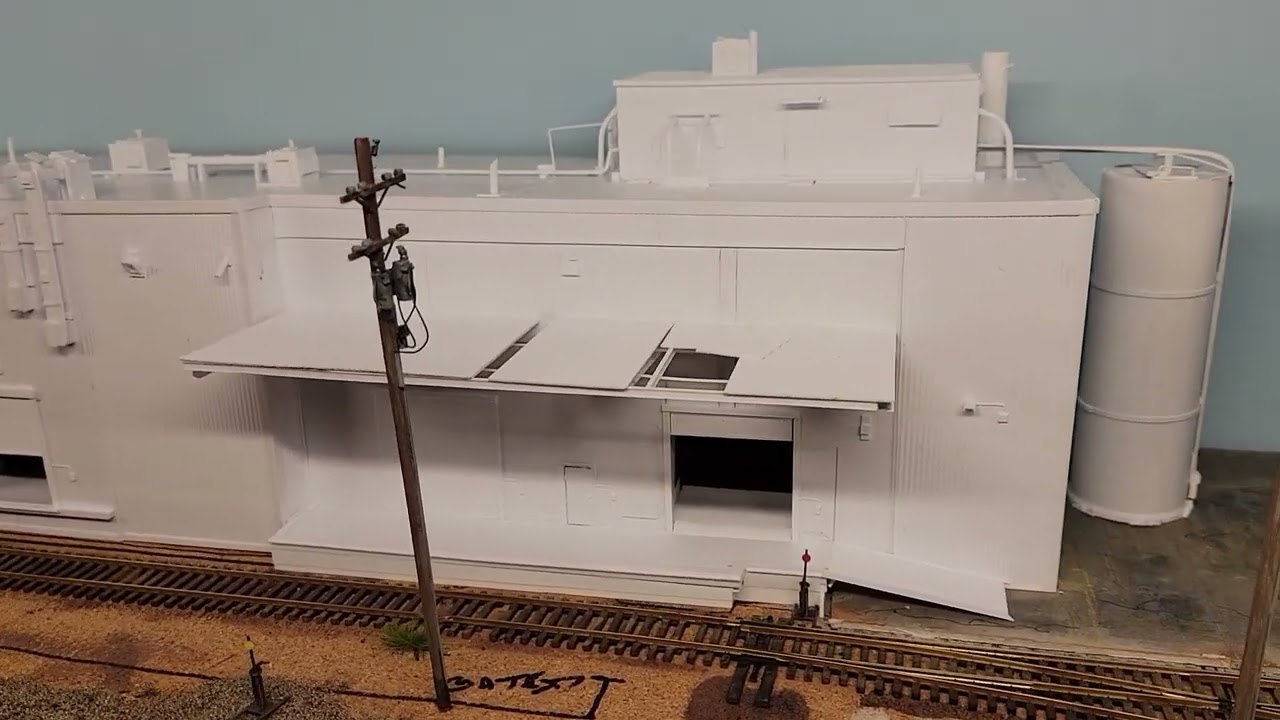 industrial shelf layout update 2 #modeltrains #train #shelf layout #ho trains #scratch built