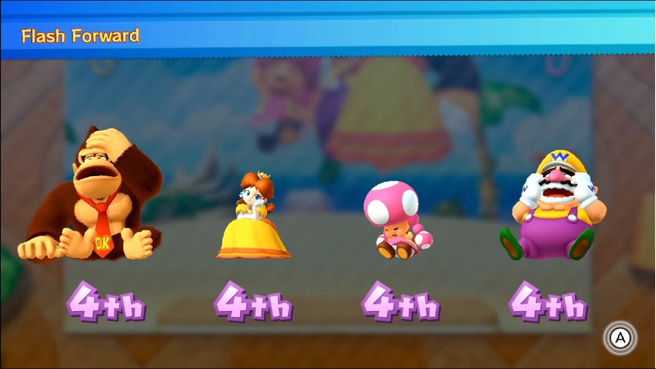 Mario Party 10 - Coin Challenge (Who is win?) Donkey Kong vs Toadette vs Wario vs Daisy #37