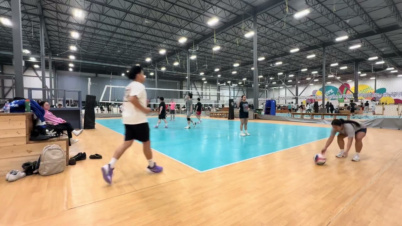 She Blocked Me - Week 6 Game 2 Set 1 - Winter Co-ed Volleyball League
