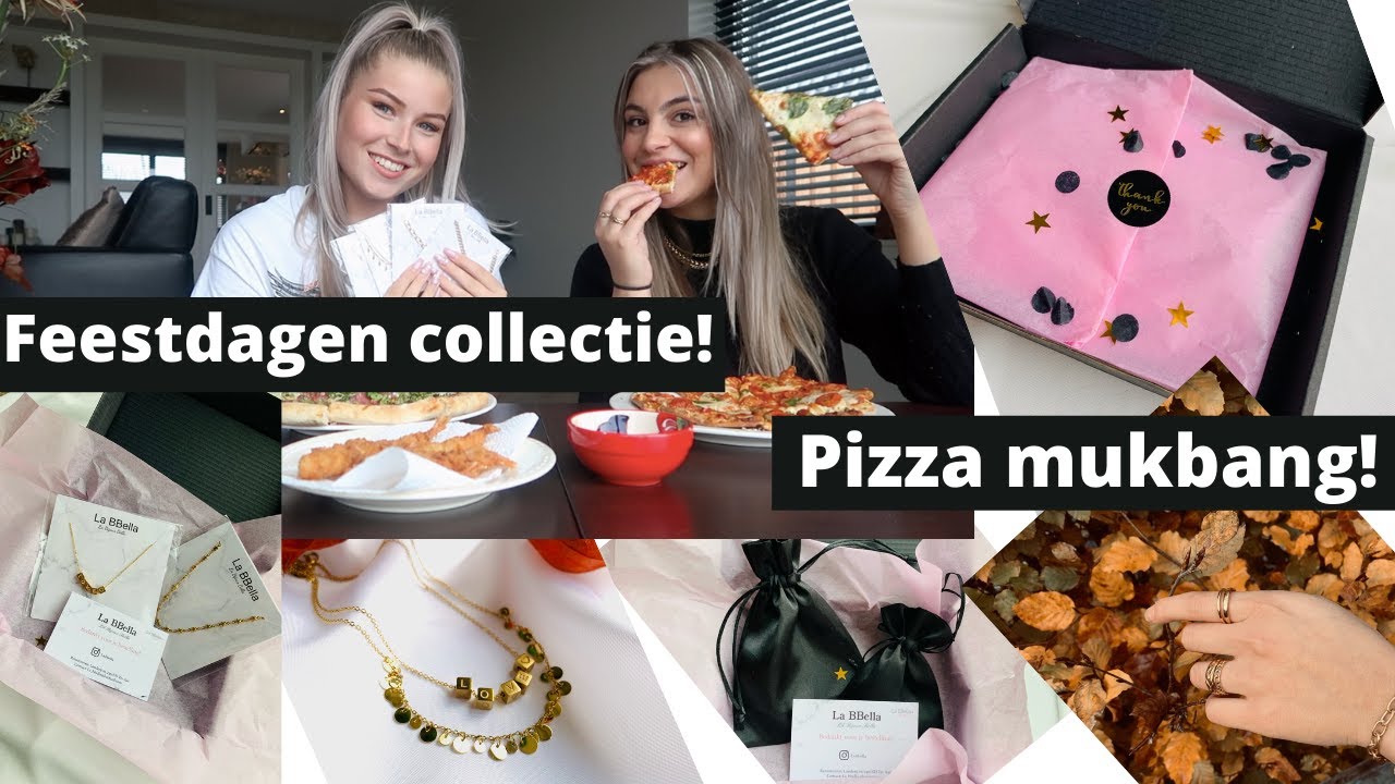 LANCERING FEESTDAGEN en PIZZA MUKBANG!| La BBella