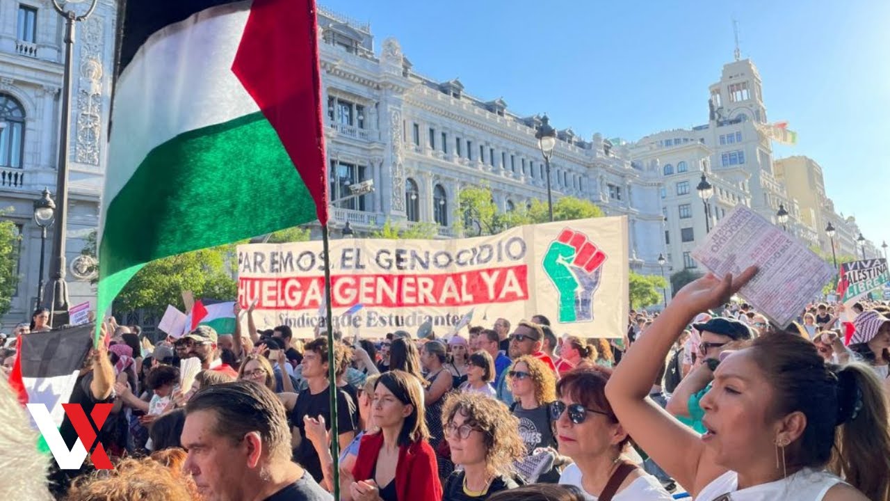 Madrid Protesters Demand Israel Arms Embargo, Call For Total Diplomatic Boycott | VERTEX