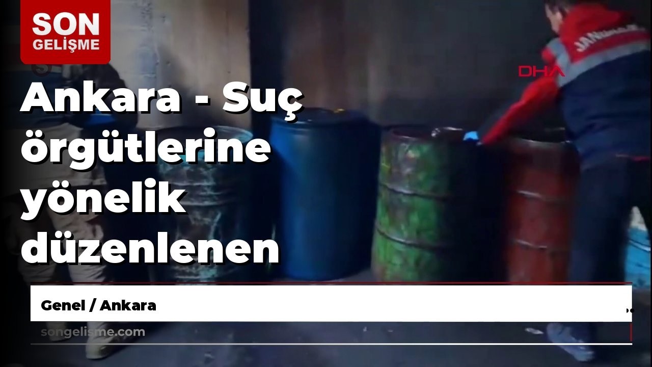Ankara - Suç örgütlerine yönelik düzenlenen operasyonlarda 73 şüpheli yakalandı