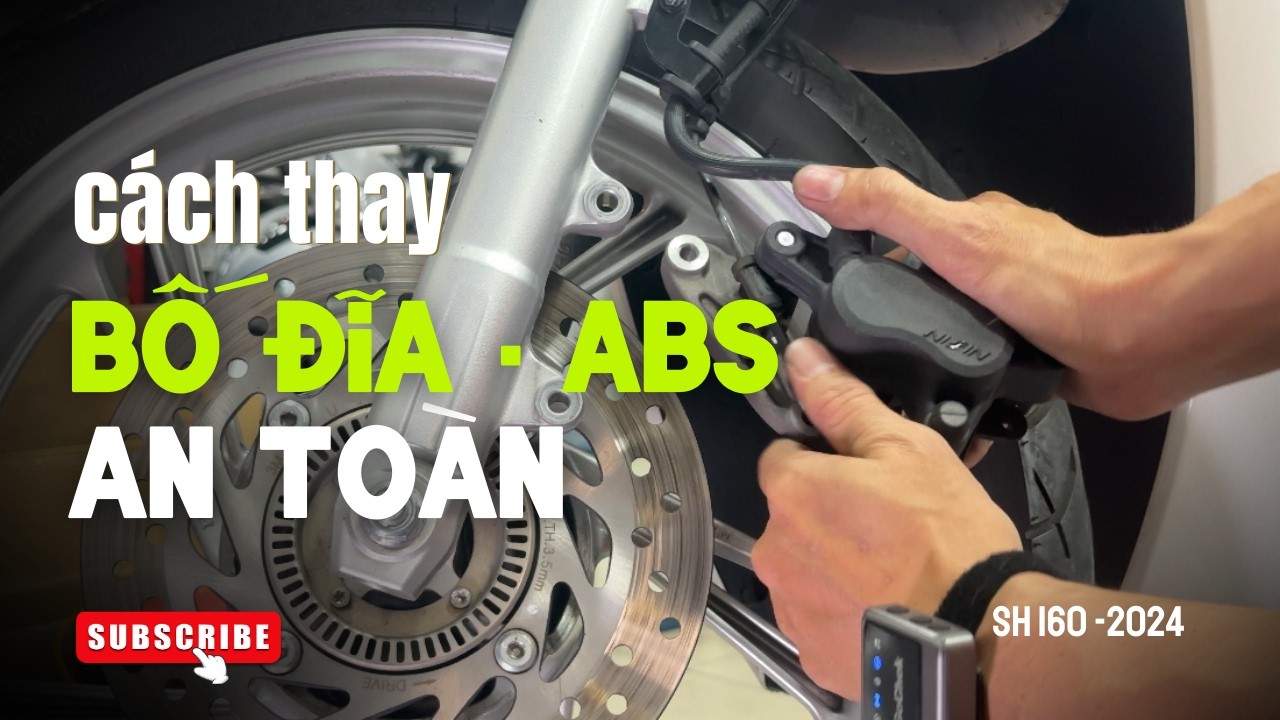 Tự thay Bố thắng đĩa -  ABS- SH160  #tuisuahonda #sh160 #abs