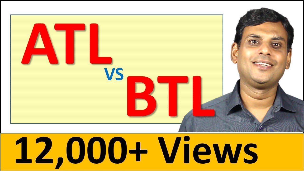 ATL vs BTL Marketing - Above The Line vs Below The Line by Dr Vijay Prakash Anand