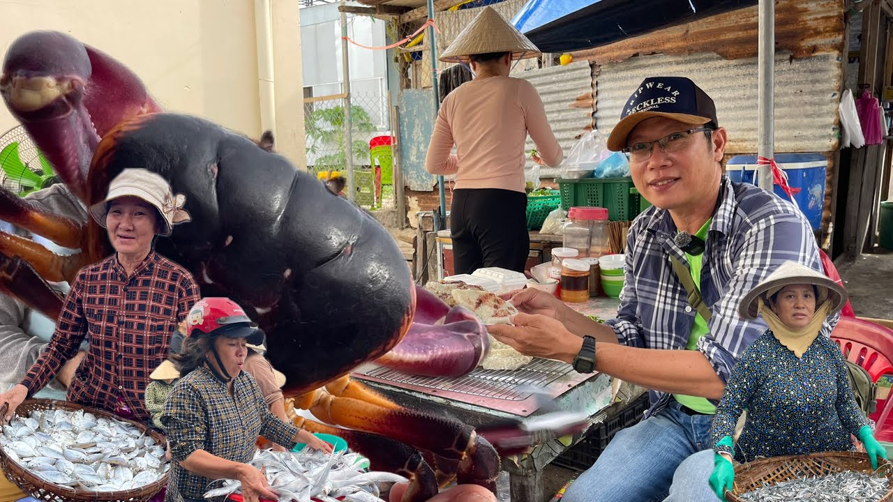 Bất Ngờ Gặp Con Cua Cò Ké & Ẩm Thực Xóm Đảo | Cá Tươi Về Bến Cá Cửa Bé Nha Trang