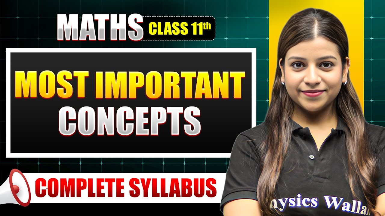 Class 11 MATHS Most Important Concepts in One Shot | ISC | Saviour 2026