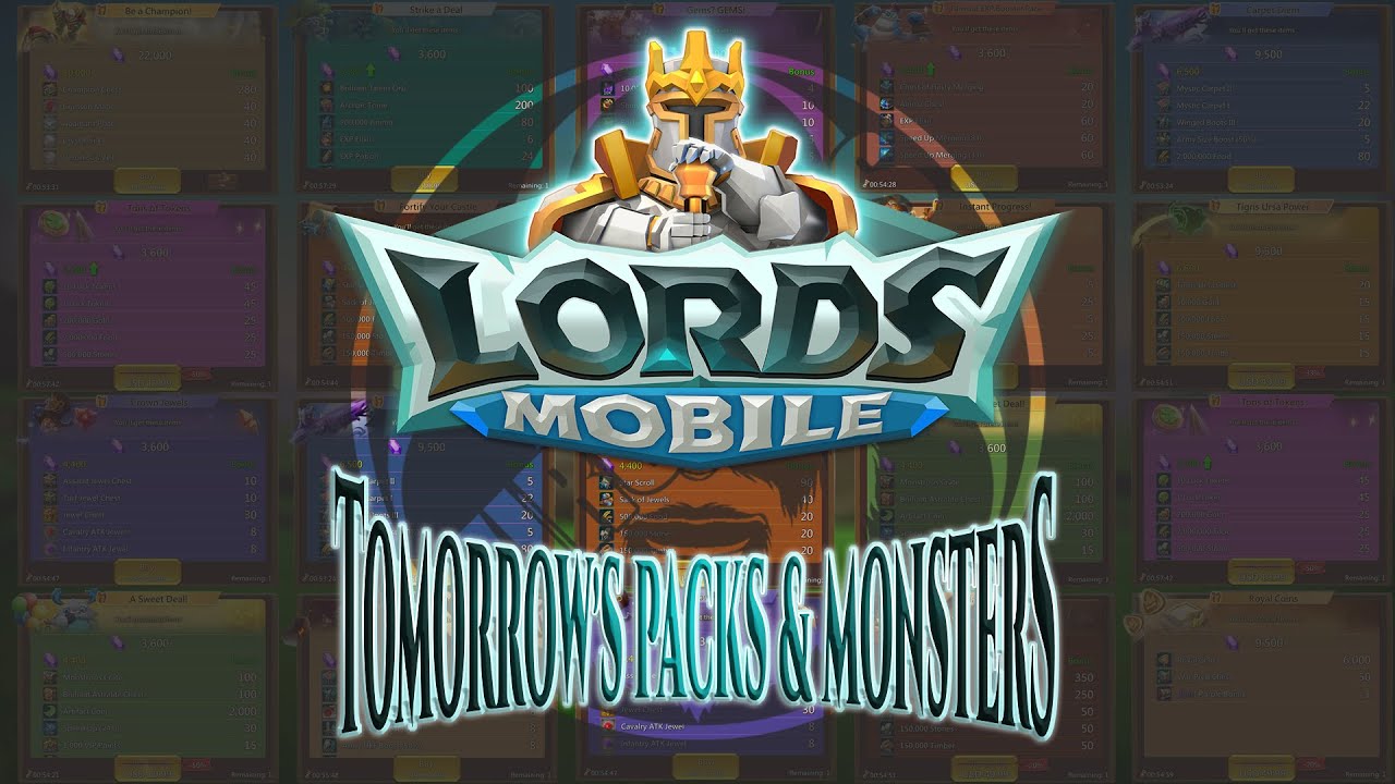 Feb 11, 2026 Lords Mobile Tomorrow's Packs & Monsters