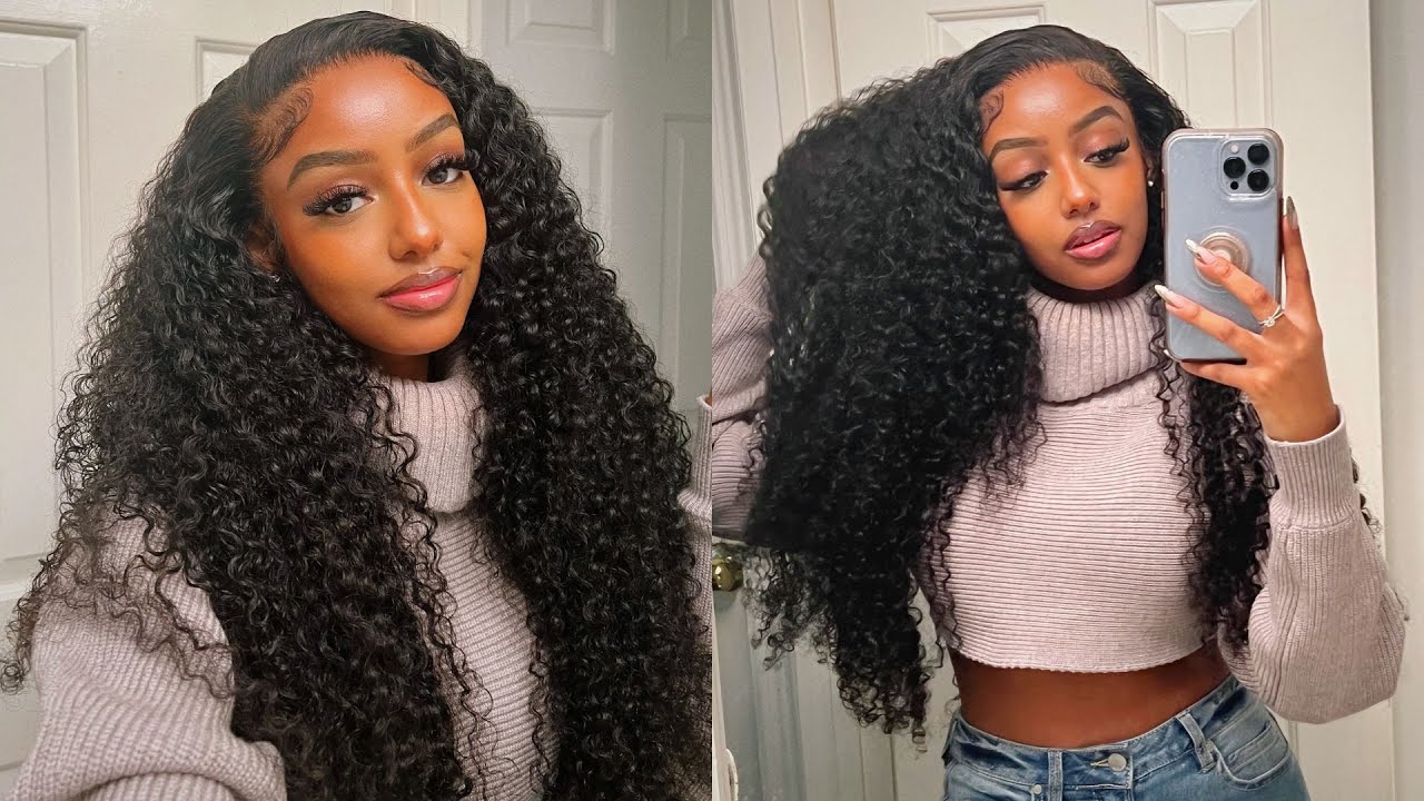 Start To Finish Install (Bald Cap Method) Curly Frontal Wig | Half Up Half Down | ft. Asteria Hair