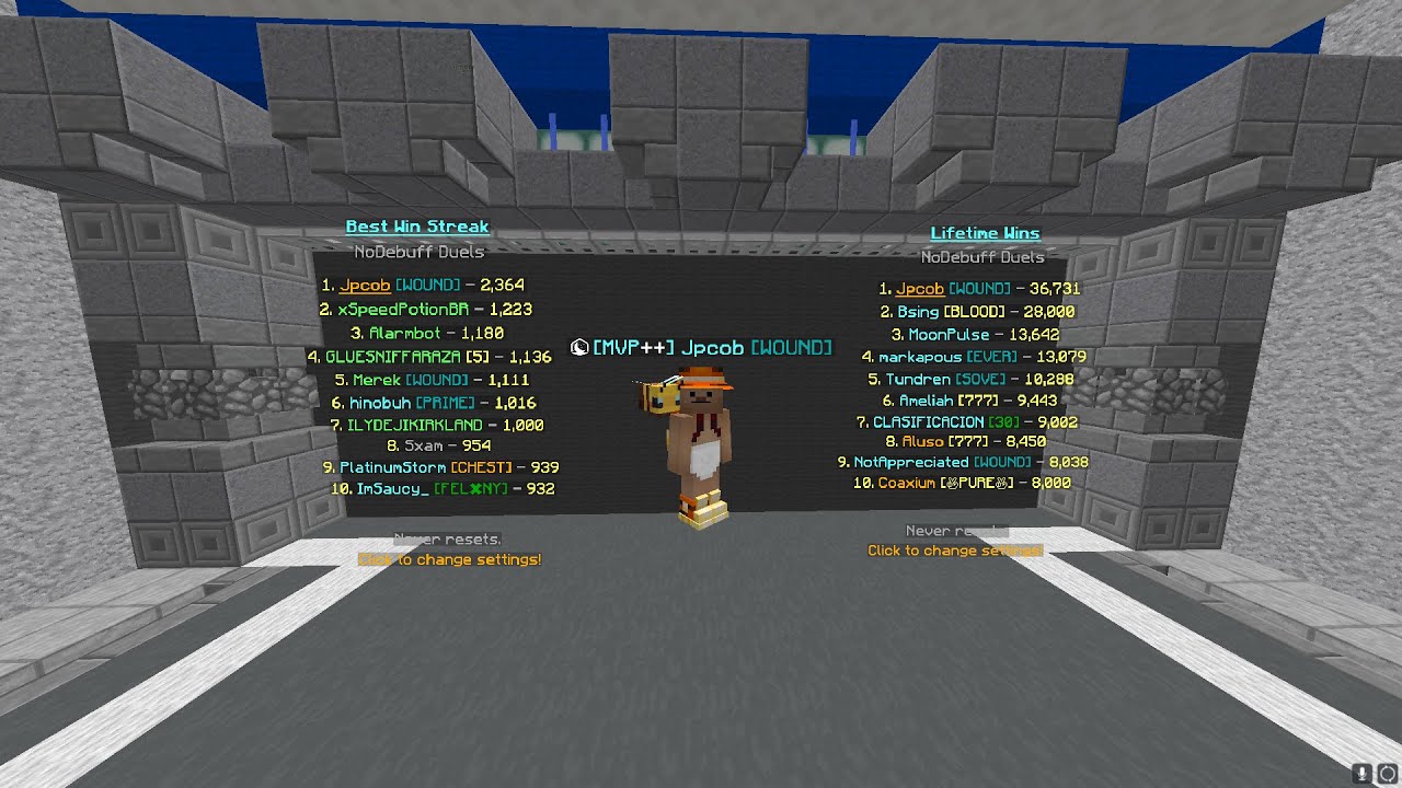 Getting Best Undodged Winstreak in Hypixel Duels (BANNED)
