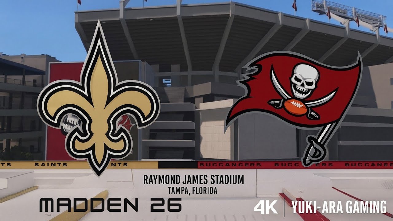 Madden 26 &mdash; Tampa Bay Buccaneers vs New Orleans Saints | NFC South Division Battle [4K PS5 Gameplay]