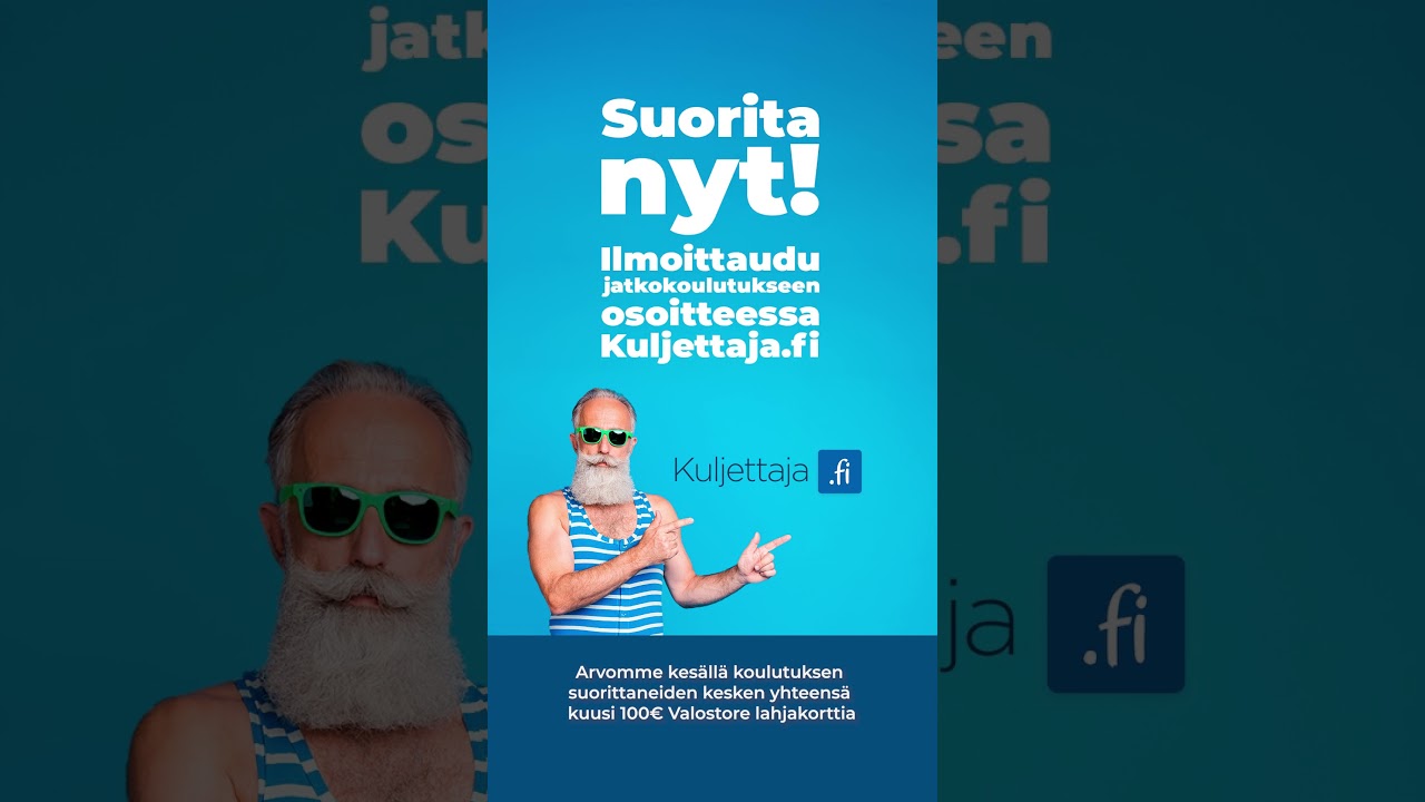 Suorita Kuljettaja.fi:n jatkokoulutus &ndash; voita 100 &euro; Valostore-lahjakortti!