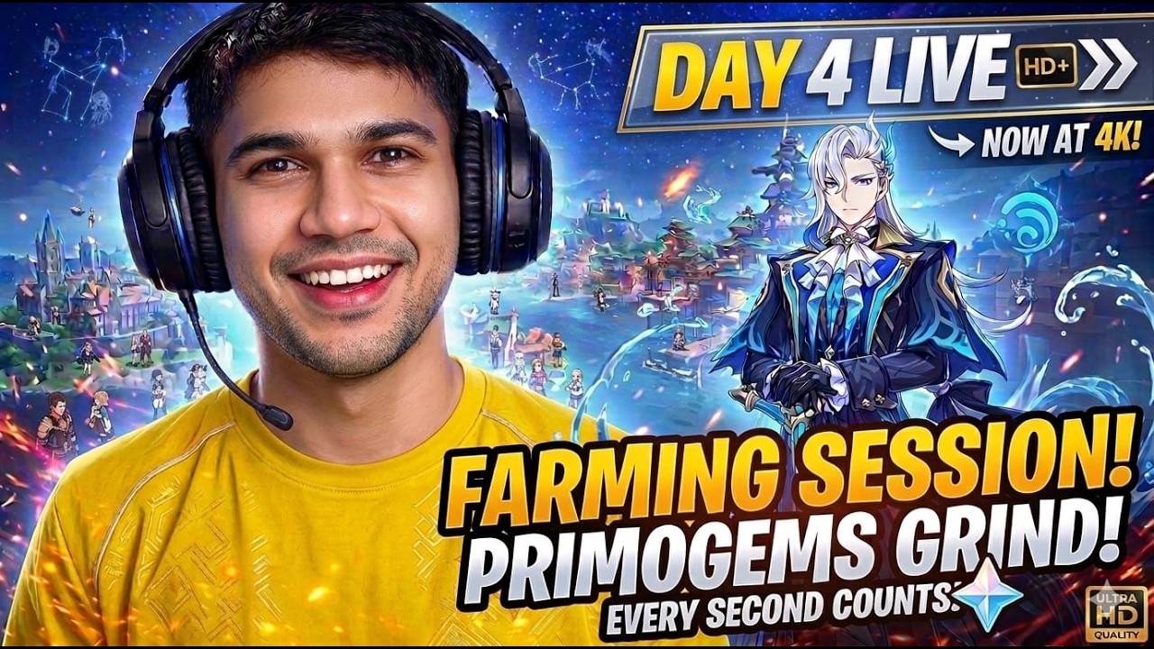 DAY 4 LIVE – Primogems Farming Session | Genshin Impact