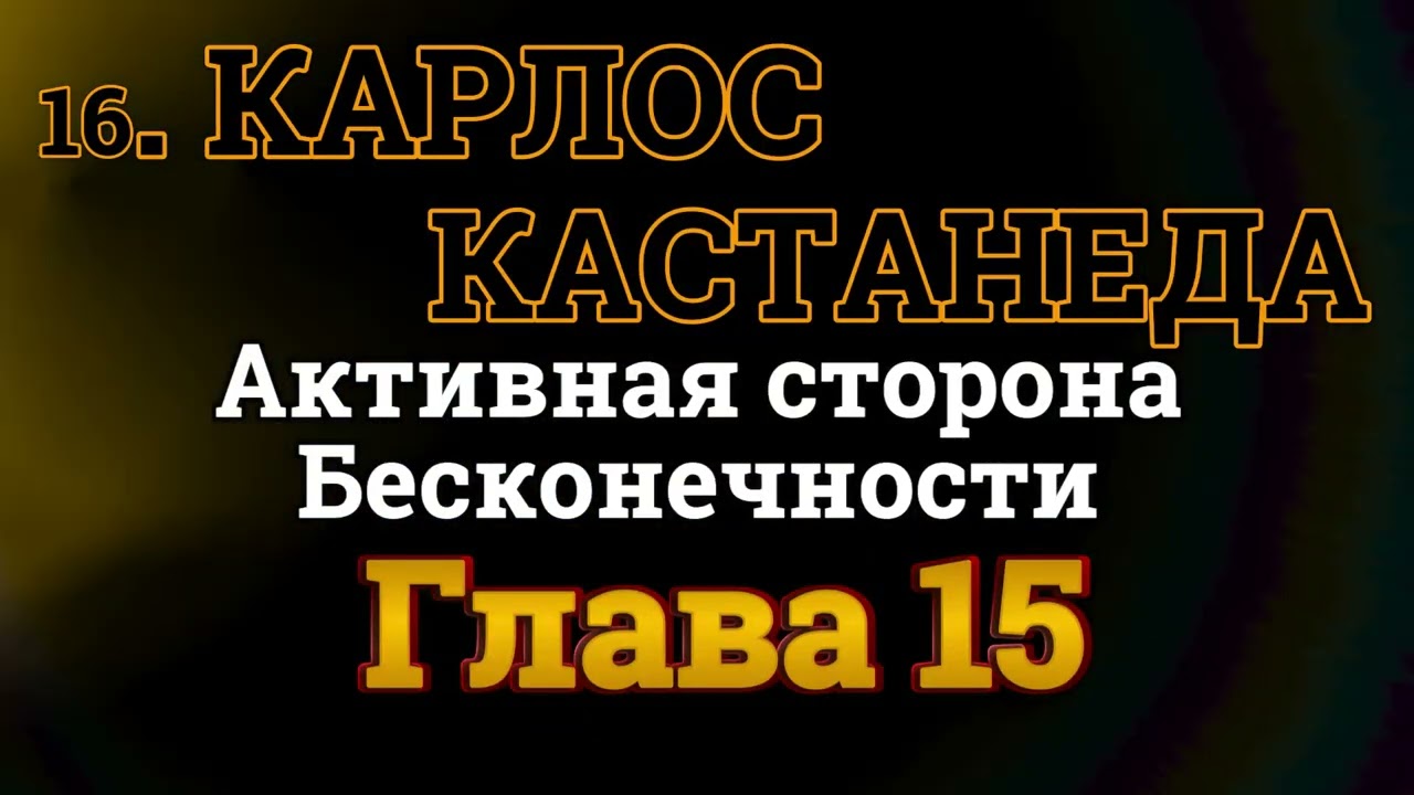 16 Карлос Кастанеда Десятая книга Активная сторона Бесконечности Глава 15