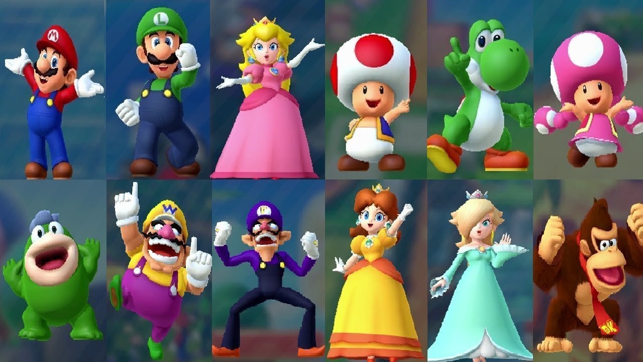 Mario Party 10 - All Characters Victory Animations