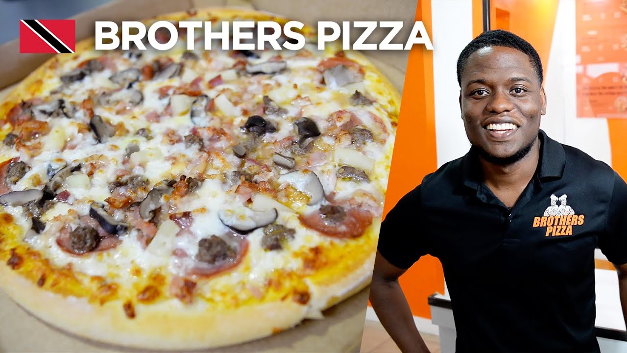 Super-Cheesy PIZZA at Family-Owned Brothers Pizza in San Fernando, Trinidad & Tobago 🇹🇹 Foodie Finds