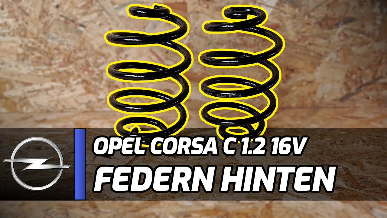 Opel Corsa C 1.2 16V | Ein Federbruch an der Hinterachse! | Wir bauen zwei neue Federn ein [256] 👨‍🔧
