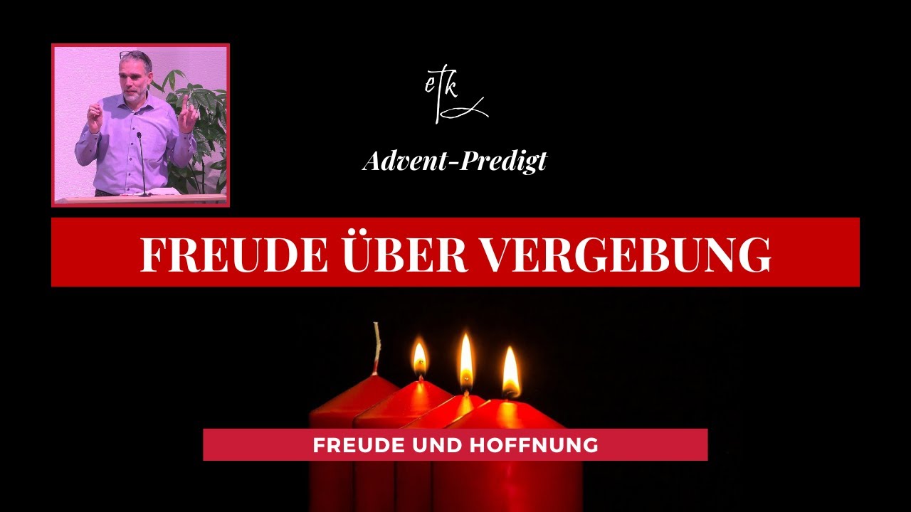 Freude über Vergebung