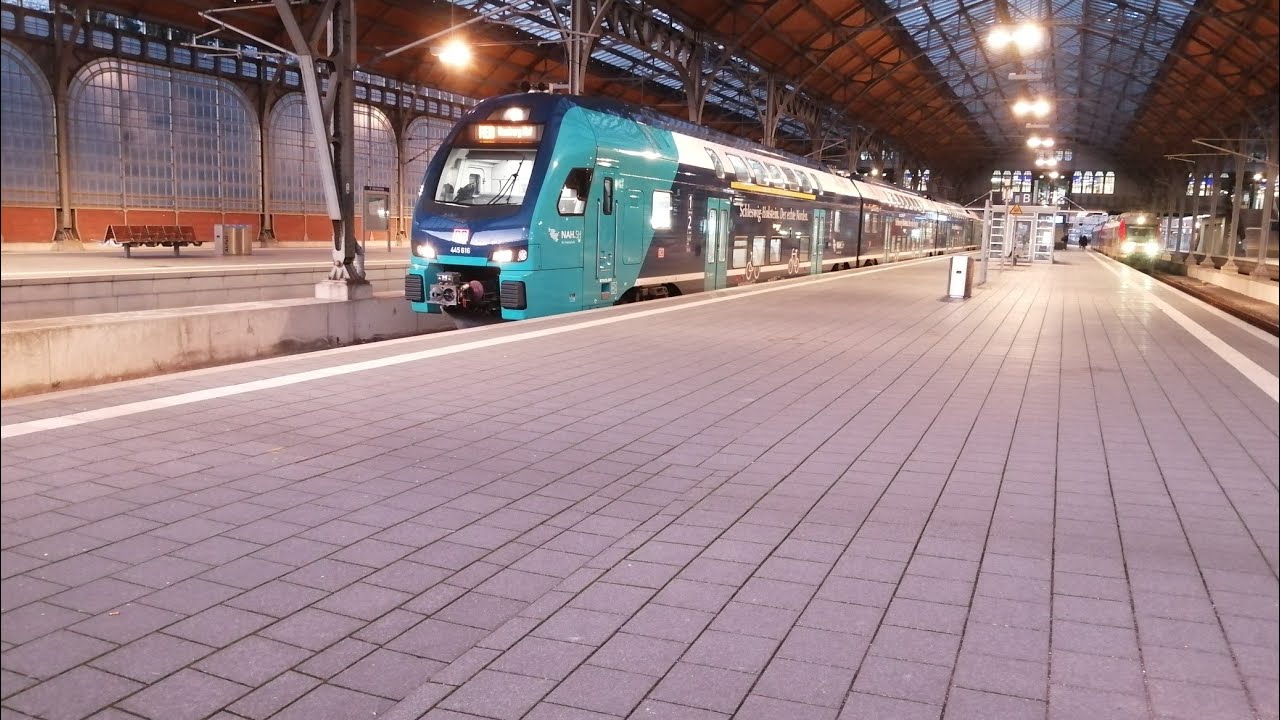SPEZIAL Stadler Kiss Triebz&uuml;ge Br 445 von Nah.sh DB regio in L&uuml;beck Hbf