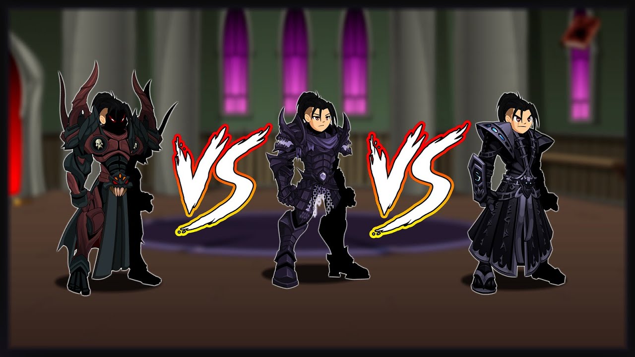 [AQW] (Post-Balance) Void Highlord vs Yami vs Chaos Avenger SOLO Speed Test