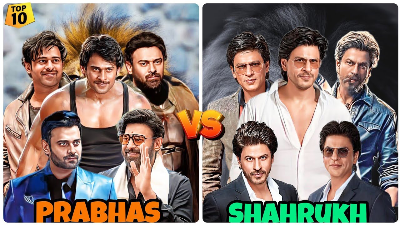 Prabhas vs Shah Rukh Khan | Top 10 Highest Grossing Movies Comparison 2025 ⚡🔥