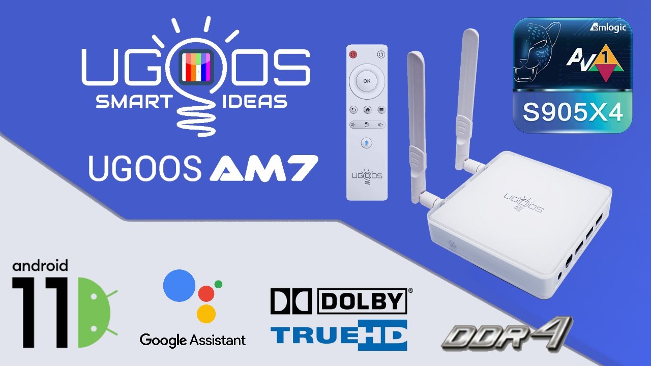Android 11 - Обзор ТВ-бокса Ugoos AM7 Amlogic S905X4